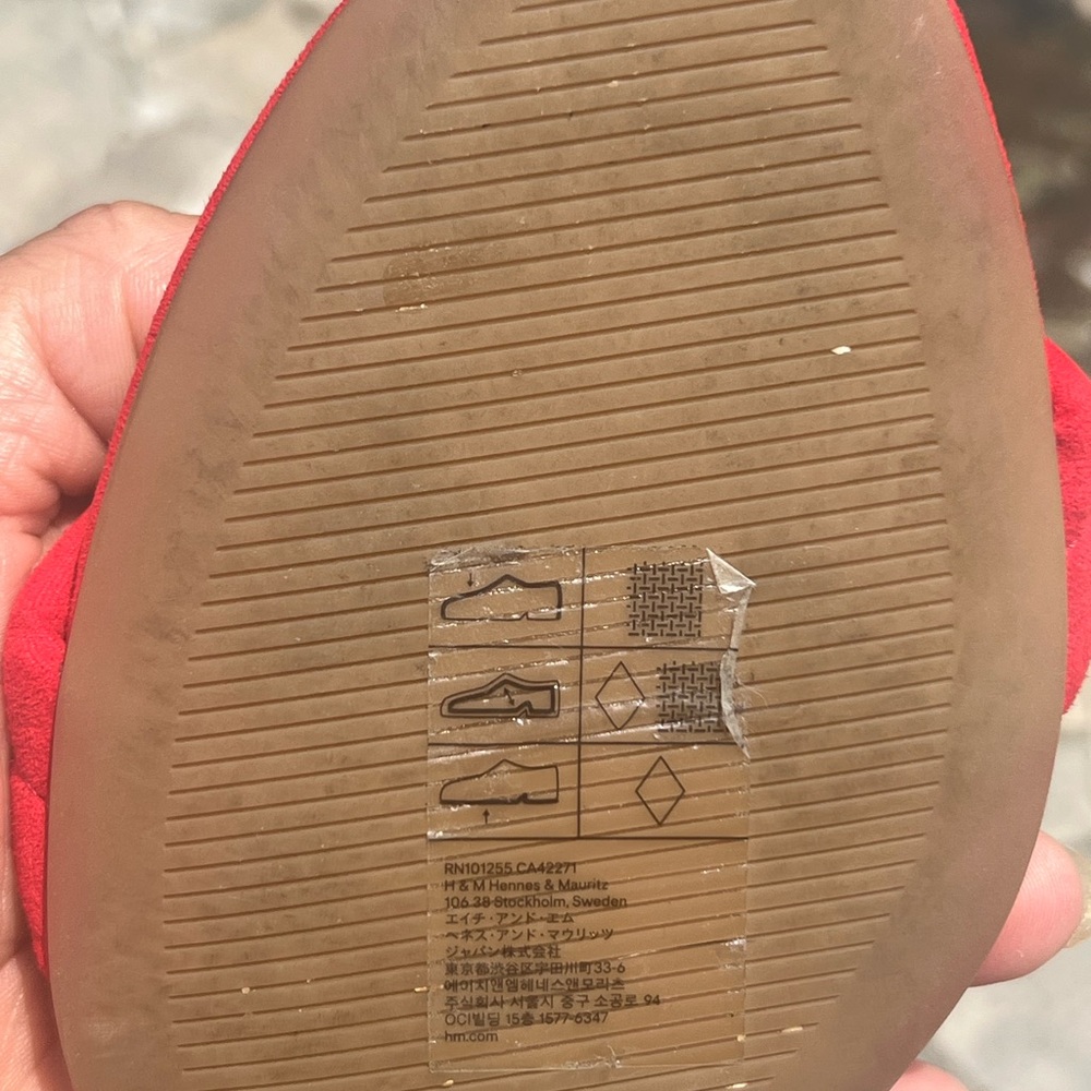 H&M Vibrant Red Women's Sandals - Picture 5 of 5